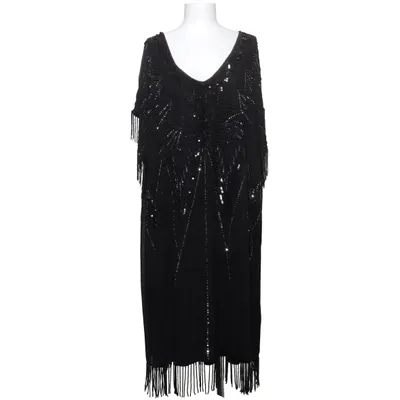 Cocktailklänning (Svart) från Ulla Popken Polyester, Viskos