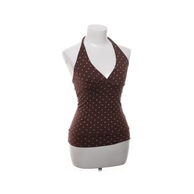 Halter neck top (Brown, Beige) from H&M Elastane, Viscose