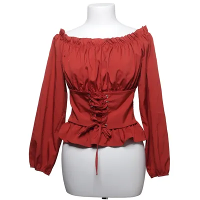 Blouse (Brown) from Dennis Maglic Cotton, Elastane
