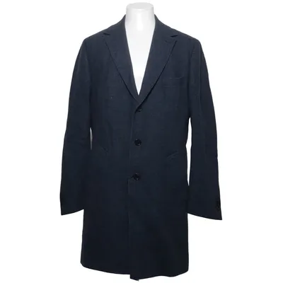 Coat (Blue, Gray) from These Glory Days Polyester, Viscose, Wool