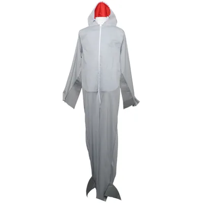 Maskeradkläder (Grå, Röd) från Smiffys Polyester