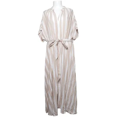 Shirt dress (Beige, White) from H&M
