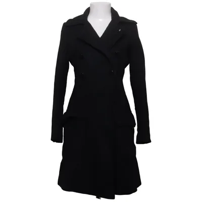Coat (Black) from BZR by Bruuns Bazaar Polyamide, Wool