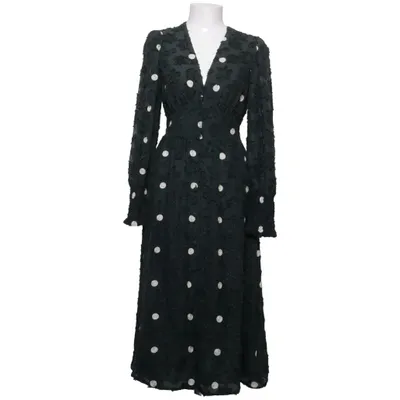 Maxi dress (Green, White) from Zara Polyester, Viscose