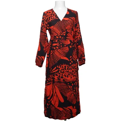 Wrap dress (Black, Red) from Compania Fantastica Polyester, Viscose