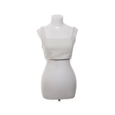 Crop top (Beige) de Chiquelle Coton, Lin, Polyester