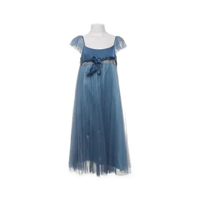Flower girl dress (Blue) from Monsoon Cotton, Polyester, Silk
