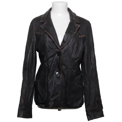 Blazer en cuir (Noir, Marron) de Emporio Cuir