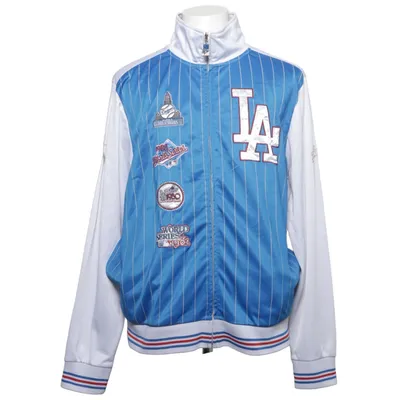 Varsity jacket (Blue, White, Red) from Majestic Athletic Polyester