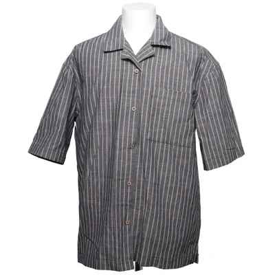 Chemise à manches courtes (Bleu, Beige) de River Island Coton, Polyester