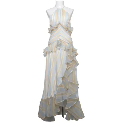Maxi jurk (Blauw, Geel, Wit) van ASOS Luxe Polyester