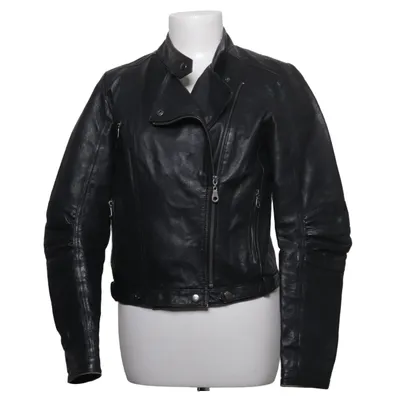 Bikerjack (Zwart) van JSFN Leer, Polyester