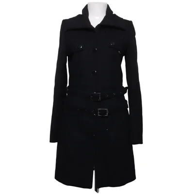 Coat (Black) from Fracomina Polyamide, Polyester, Wool