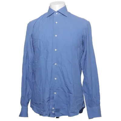 Shirt (Blauw) van Mazzarelli Katoen