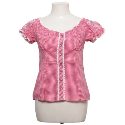Dirndl blouse (Red, White) from Amisu Cotton, Elastane, Polyester