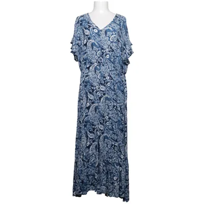Maxikjole (Blå, Hvid) fra NKD Viscose