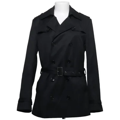 Trench coat (Black) from Emilio Cotton, Polyester, Viscose