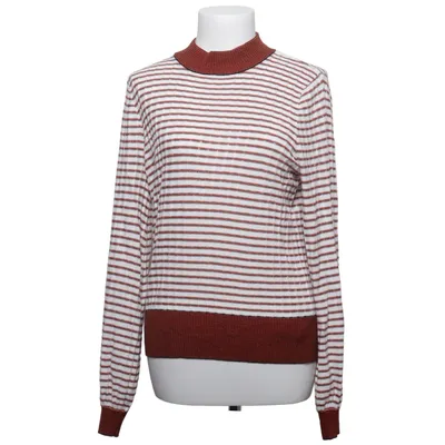 Turtleneck (Brown, White) from Soaked in Luxury Acrylic, Elastane, Metallic fiber, Viscose