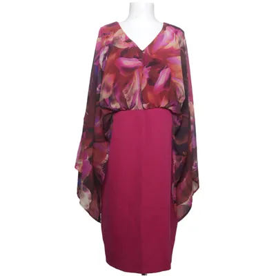 Jurk (Roze, Meerkleurig) van Ulla Popken Elastaan, Polyester