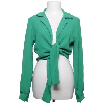 Wrap blouse (Green) from L&S Polyester