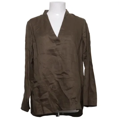 Blouse (Brown) from Massimo Dutti Linen