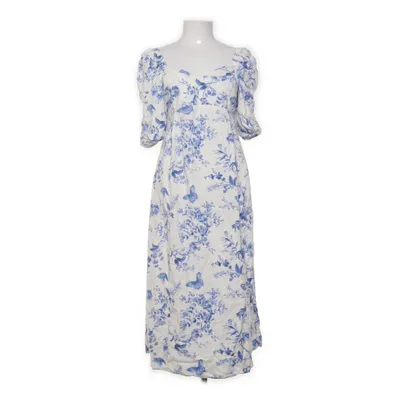 Zwangerschapsjurk (Wit, Blauw) van H&M Mama Linnen, Viscose