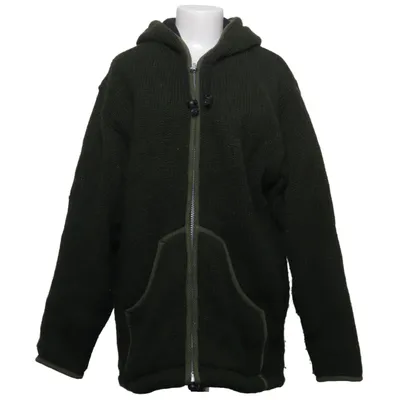 Kapuzenpullover (Grün, Schwarz) von Shikha London Wolle