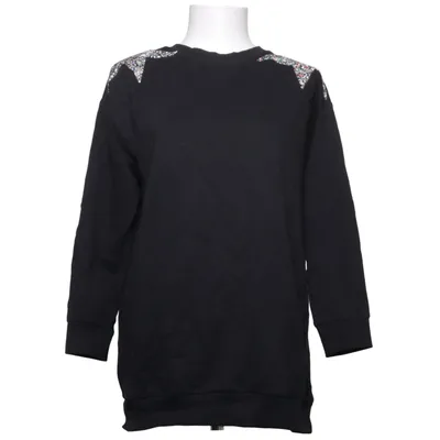 Sweatshirt (Zwart) van Mango Denim & Tees Katoen, Elastaan