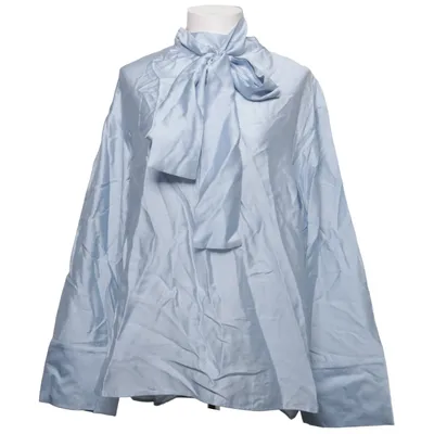 Knytblus (Blå) från Stockholm Lyocell, Polyamid