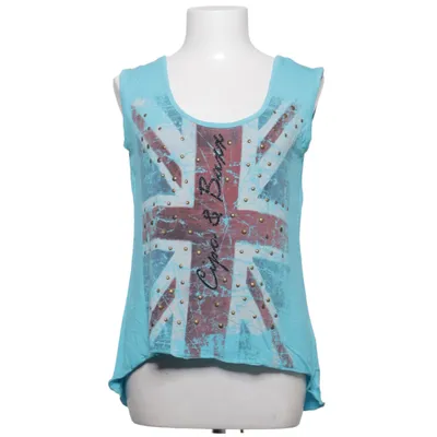 T-shirt (Blue, Multicolored) from Cipo & Baxx Elastane, Viscose