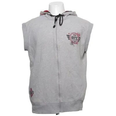 Kortärmad huvtröja (Grå, Röd, Svart) från UFC Bomull, Polyester