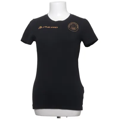 T-shirt (Noir) de Alpine pro Coton, Élasthane
