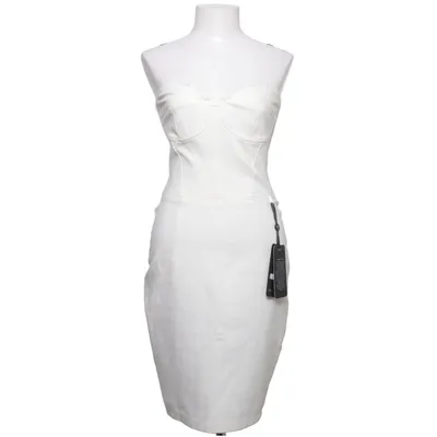 Robe (Blanc) de Just Unique Coton, Élasthane