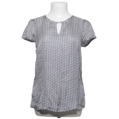 Top (Blauw, Wit) van Hallhuber Zijde