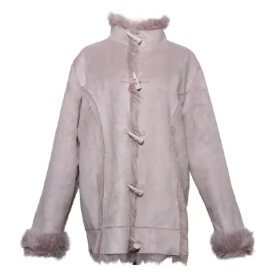 Shearling jas (Beige) van Essence Acryl, Polyester