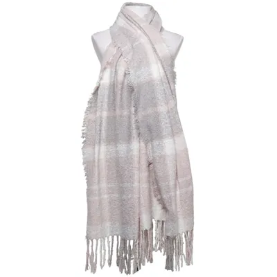 Scarf (Pink, Gray, White) from Barbour Polyester