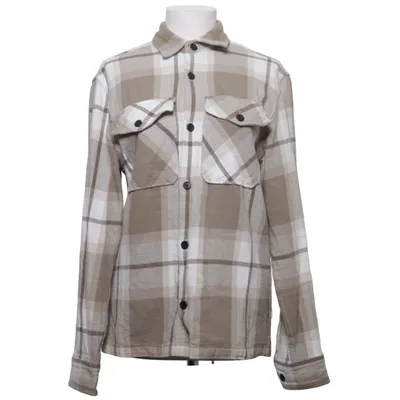 Flanellen overhemd (Beige, Wit) van Premium by Jack & Jones