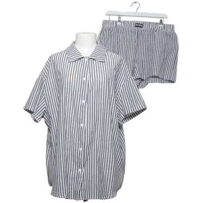 Pyjamas (Svart, Vit) från Shein Curve Bomull, Polyester
