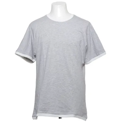 T-shirt (Grå, Hvid) fra Topman Bomuld, Modal, Polyester