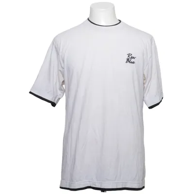 T-shirt (Hvid, Sort) fra Raw Blue Bomuld, Polyester