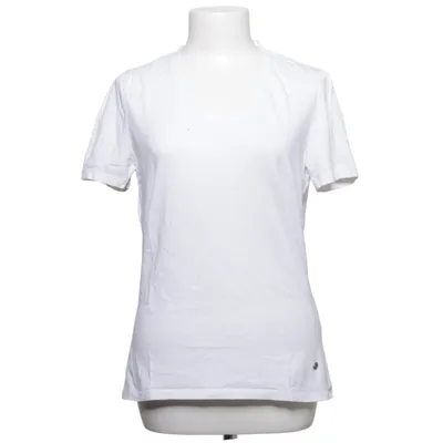 T-shirt (Wit) van Burlington Katoen, Elastaan