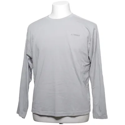T-shirt à manches longues (Gris) de Adidas Coton, Polyester recyclé
