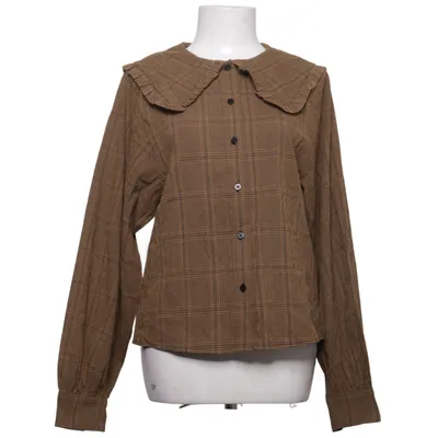 Bluse (Brun) fra Carin Wester Bomuld, Elastan, Polyester