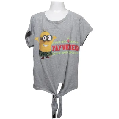 T-shirt (Grå, Röd, Gul) från Minions Bomull, Polyester