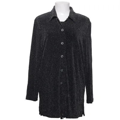 Shirt (Black, Silver) from Schmeinck Elastane, Polyamide, Polyester