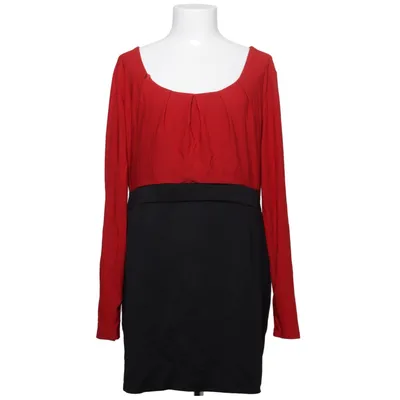 Jurk (Rood, Zwart) van New Feeling Katoen, Polyester