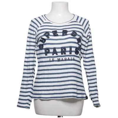 Langærmet t-shirt (Blå, Hvid) fra Superdry