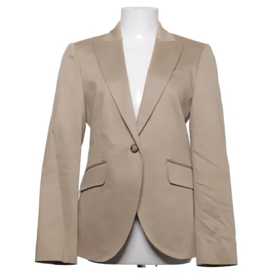 Kavaj (Beige) från Massimo Dutti Woman Bomull, Elastan, Viskos, Ull