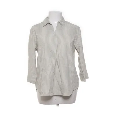 Blus (Beige, Vit) från Uniqlo Återvunnen polyester, Viskos