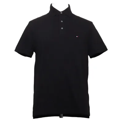Poloshirt (Zwart) van Tommy Hilfiger Katoen, Elastaan